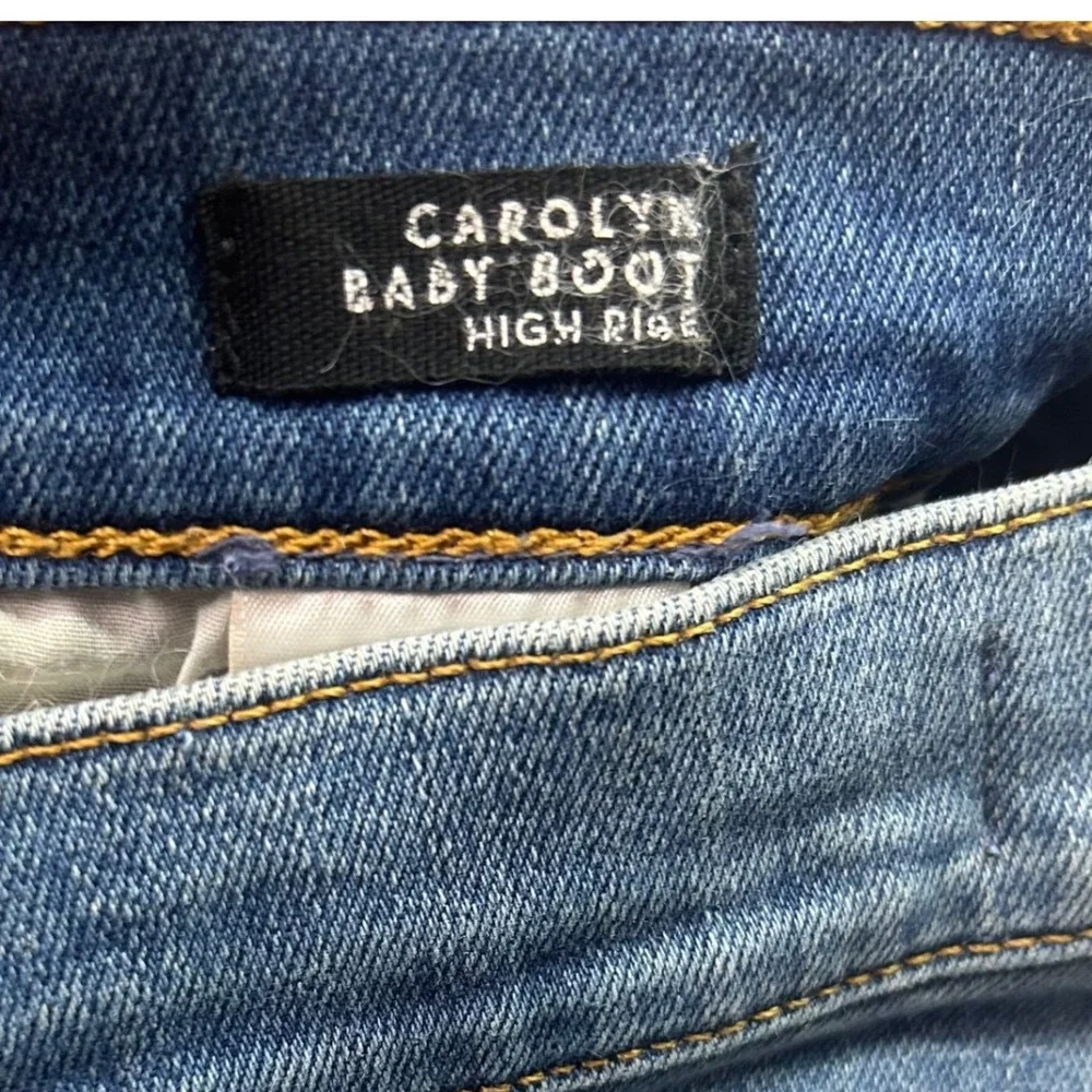 Veronica Beard Carolyn Baby Boot Jeans High Rise Blue 26 Boho Western Modern